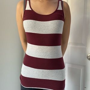 Striped cotton tank